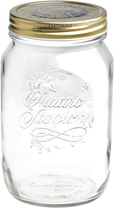 Bormioli Barattolo conservazione QUATTRO STAGIONI 1 litro (confezione da 2) Scatole conservazione alimenti Naty Shop 1000 Ml