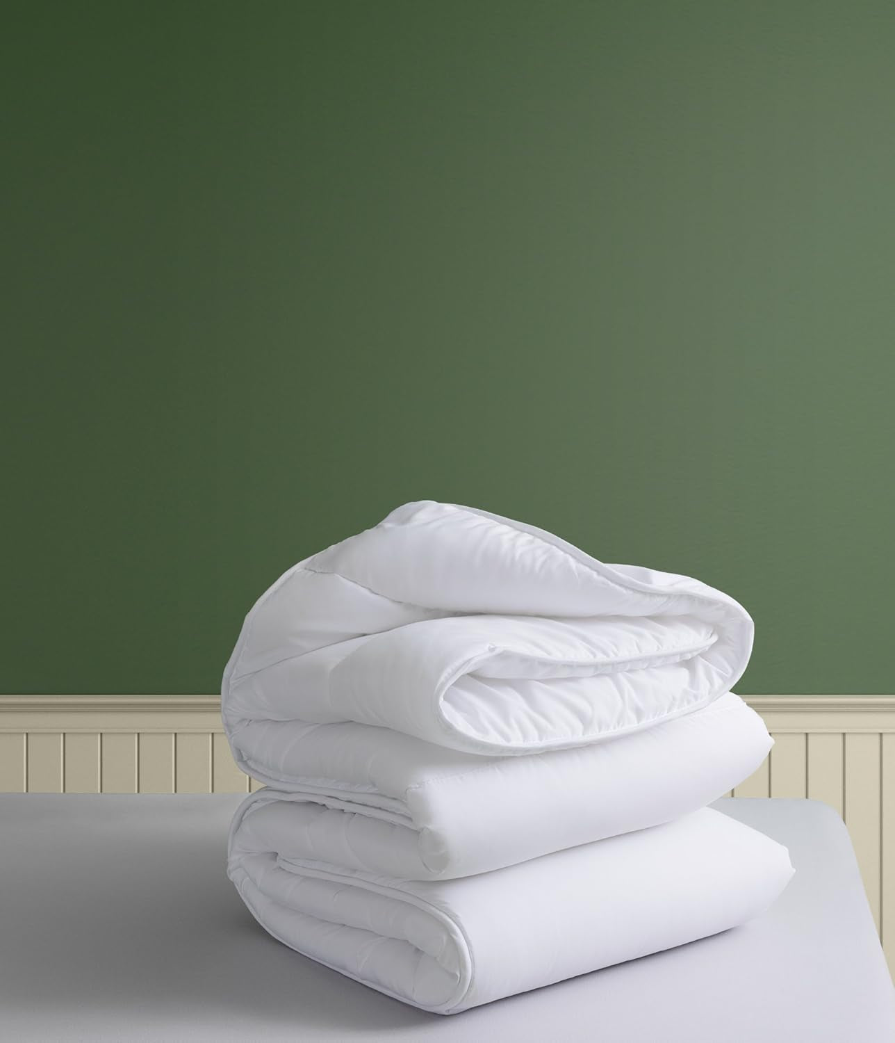 Trapunta in fibra siliconata, trattamento aloe vera, 300 G, autunno/inverno, per letto da 90 cm (150 X 220 cm) Piumini e trapunte Naty Shop