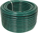 Tubo da giardino Faithfull da 50 m (164 piedi) rinforzato, diametro 12,7 mm (1/2 pollice) - Tubo in PVC resistente, verde