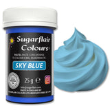Colorante alimentare Sugarflair Paste Pastel Sky Blue, colorante alimentare per pasta, per fondente e marzapane, colori concentrati Spectral - 25 g