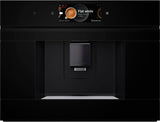 Bosch CTL7181B0, Macchina per caffè espresso automatica da incasso intelligente Serie 8, 45,5 x 59,4 cm, Touch Screen TFT, Macinino in ceramica molto silenzioso, Funzione autopulente AutoMilk Clean, Serbatoio dell'acqua da 2,4 L, Nero