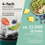 Gourmetmaxx Mr Magic Blender, Smoothie Maker con pacchetto accessori Xxl Naty Shop