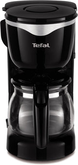 Tefal CM3408 Mini caffettiera in vetro (600 W, 6 tazze) nero/acciaio inossidabile, CM340811