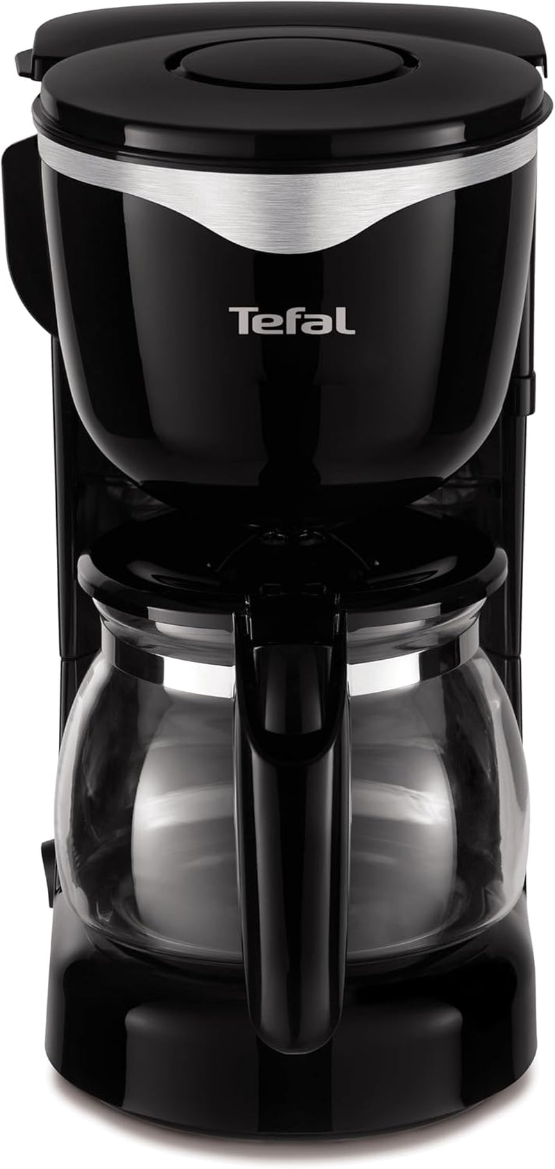 Tefal CM3408 Mini caffettiera in vetro (600 W, 6 tazze) nero/acciaio inossidabile, CM340811