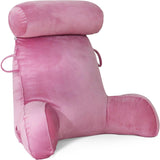 Cuscino da lettura XL per letto e divano con paranuca staccabile, cuscino per la schiena ideale per adulti con memory foam per leggere, lavorare, giocare, guardare la TV, rilassarsi (rosa) confortevole