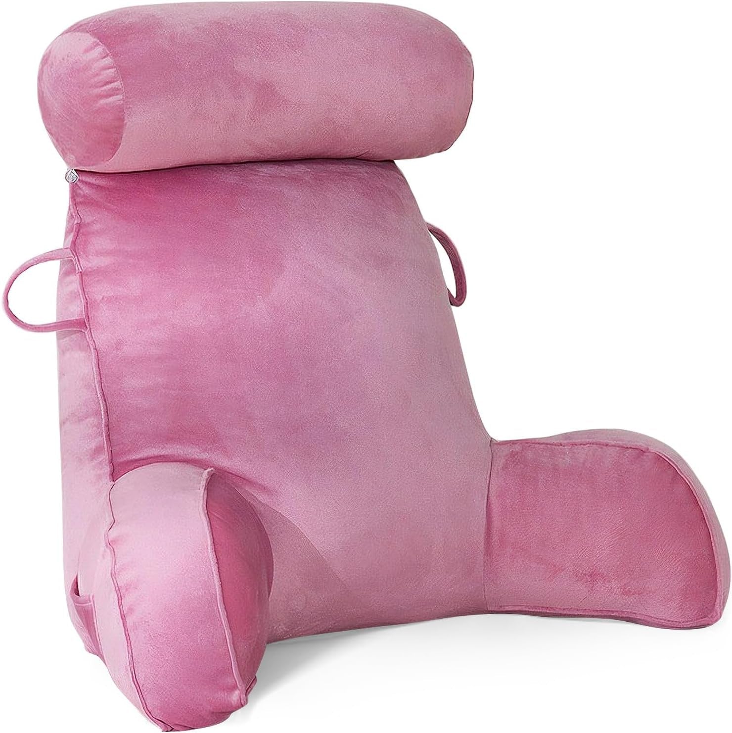 Cuscino da lettura XL per letto e divano con paranuca staccabile, cuscino per la schiena ideale per adulti con memory foam per leggere, lavorare, giocare, guardare la TV, rilassarsi (Grigio)