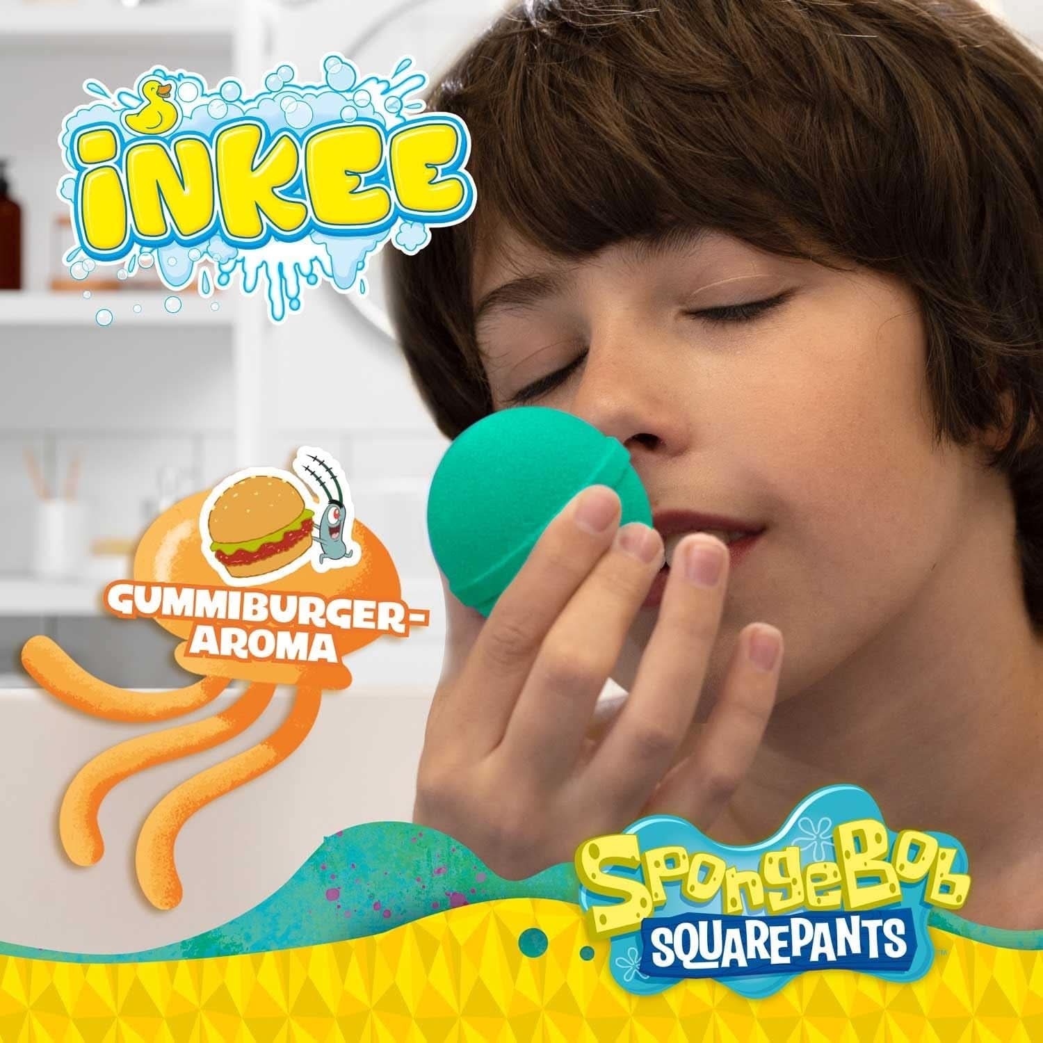 INKEE Spongebob Surprise Bomba da bagno per bambini Spongebob Squarepants da collezione 80 grammi Naty Shop