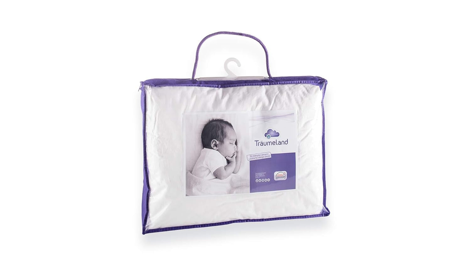 Dreumeland T060183 Cuscino Muschio con Tencel 40 X 60 cm, bianco Cuscini standard Naty Shop