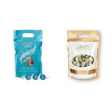 Palline di cioccolato LINDOR con caramello salato | ca. 80 palline di cioccolato al latte con ripieno di caramello salato | Confezione sfusa e palline di cioccolato Marc de Champagne | 700 g