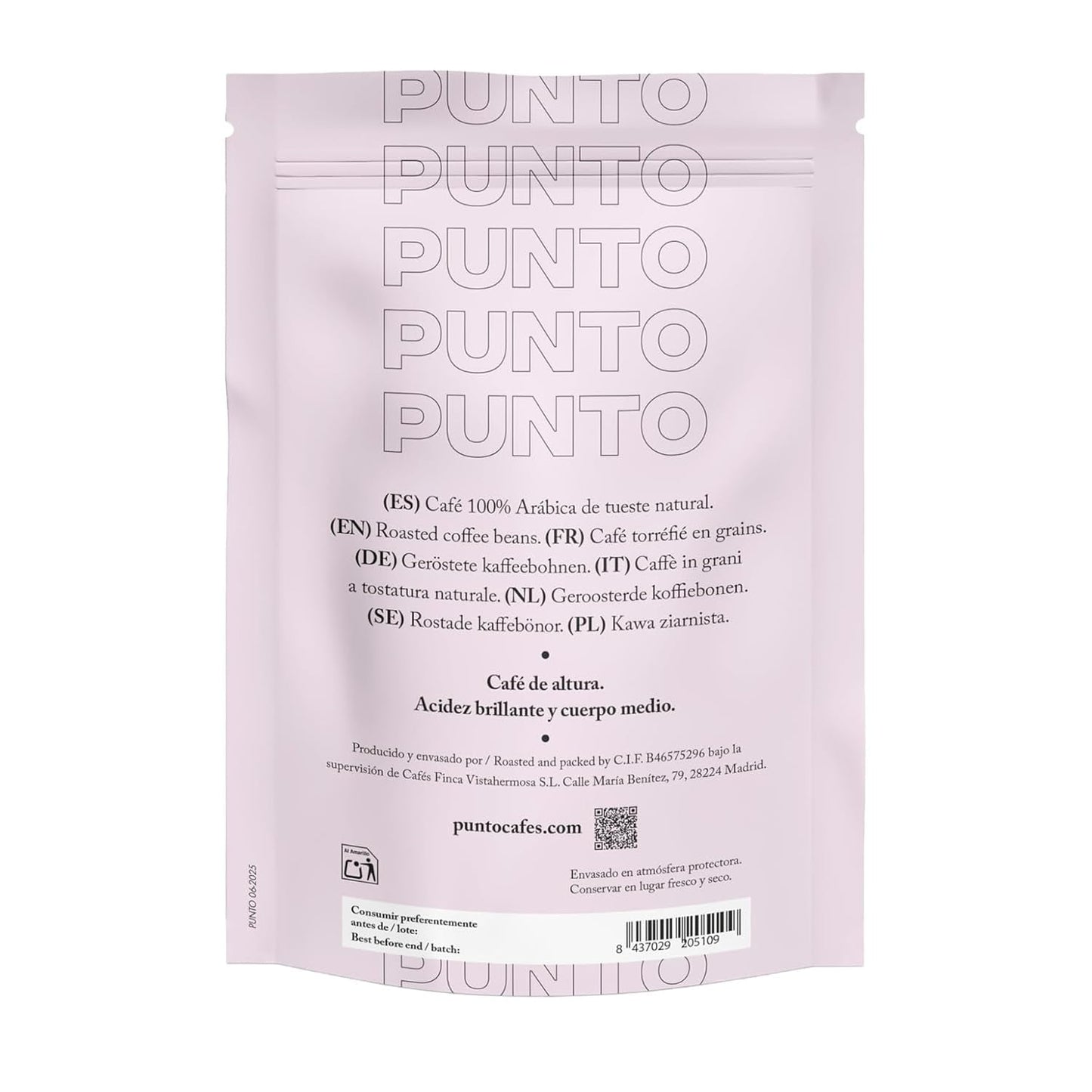 – Caffè etiope macinato – 250 g – Caffè speciale – Tostatura media – 100% Arabica – Note di miele, cannella e cioccolato – Acidità intensa – Corpo medio