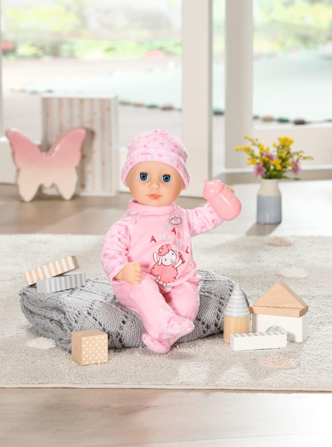 Annabell Piccola bambola morbida Annabell 36 cm, con corpo di stoffa e occhi assonnati, 36 cm, 709870 Zapf Creation