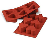 Silikomart 20.036.00.0060 SF 036, Cucina Cuore Naty Shop L (65 x 40 mm. Volume: 6 x 130 ml) 6 x Cuori