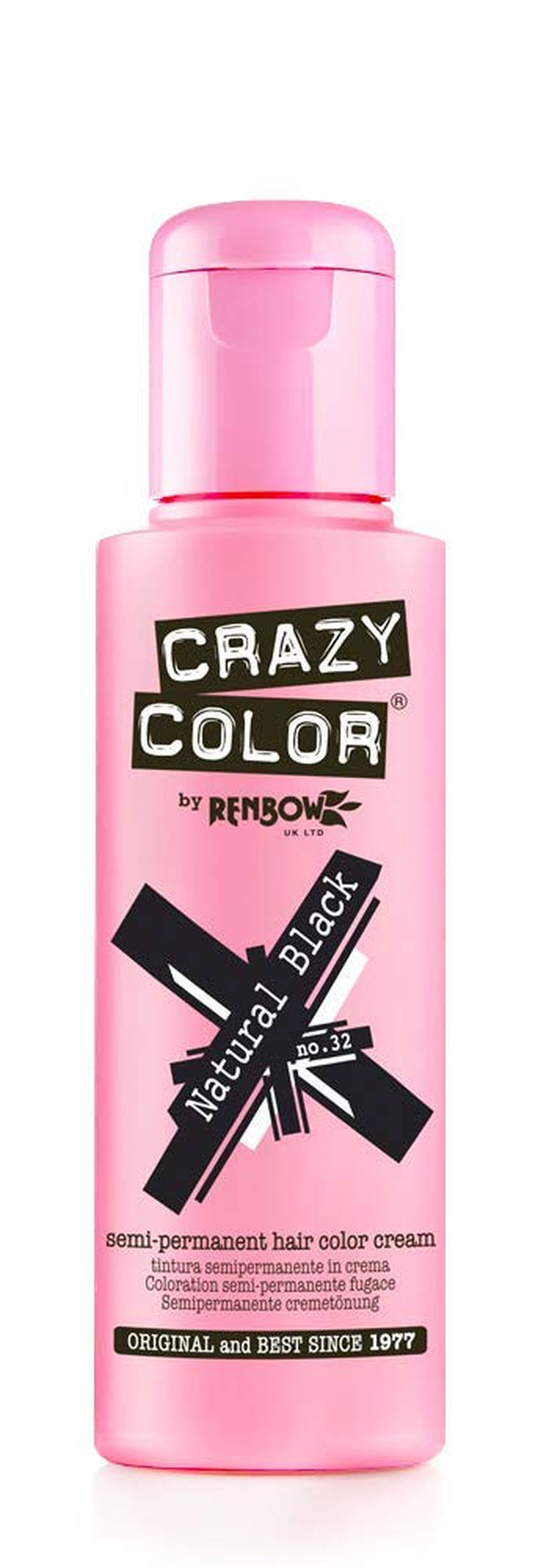 GO TOXIC Crema colorante semipermanente UV per capelli, 100 ml (1 confezione) Naty Shop Tintura per capelli Natural black 100 Ml (1 confezione)