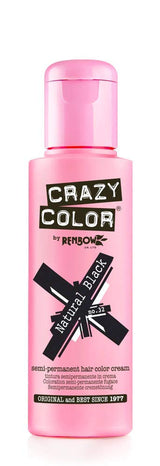GO TOXIC Crema colorante semipermanente UV per capelli, 100 ml (1 confezione) Naty Shop Tintura per capelli Natural black 100 Ml (1 confezione)