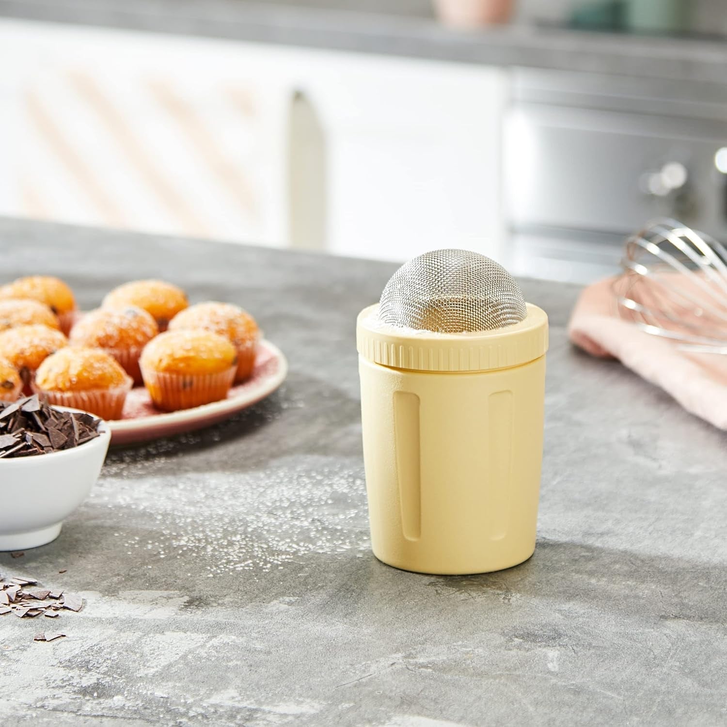 Zenker Shaker per zucchero a velo e cacao, plastica, assortiti, 7,5 x 6,5 x 12,5 cm