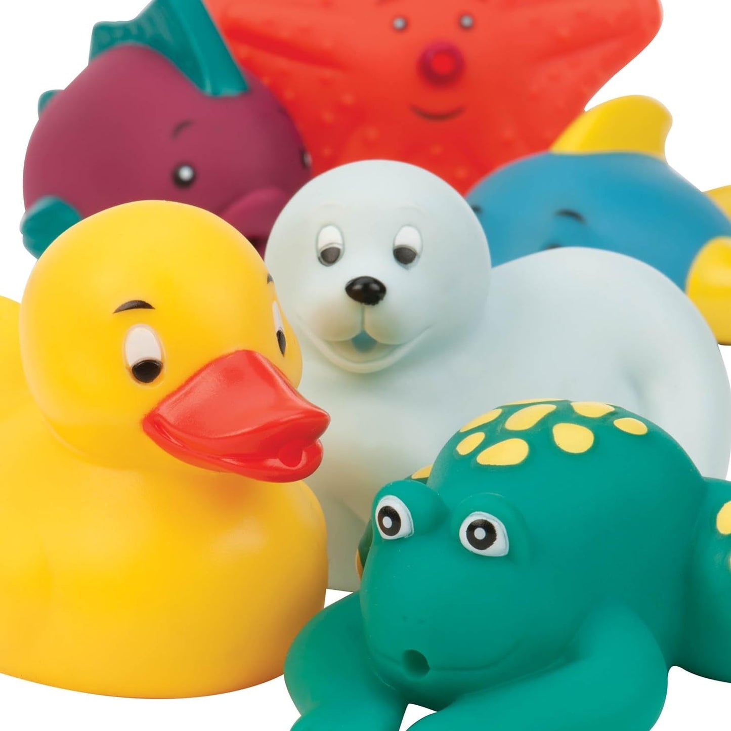 Battat 12 Pezzi Giocattolo da Bagnetto Giocattolo da Bagnetto Animali Acquatici - Compagni di Bagnetto per Bambini 10 Mesi - Giocattolo da Bagnetto Anatra e Altro Bebe Toys Naty Shop