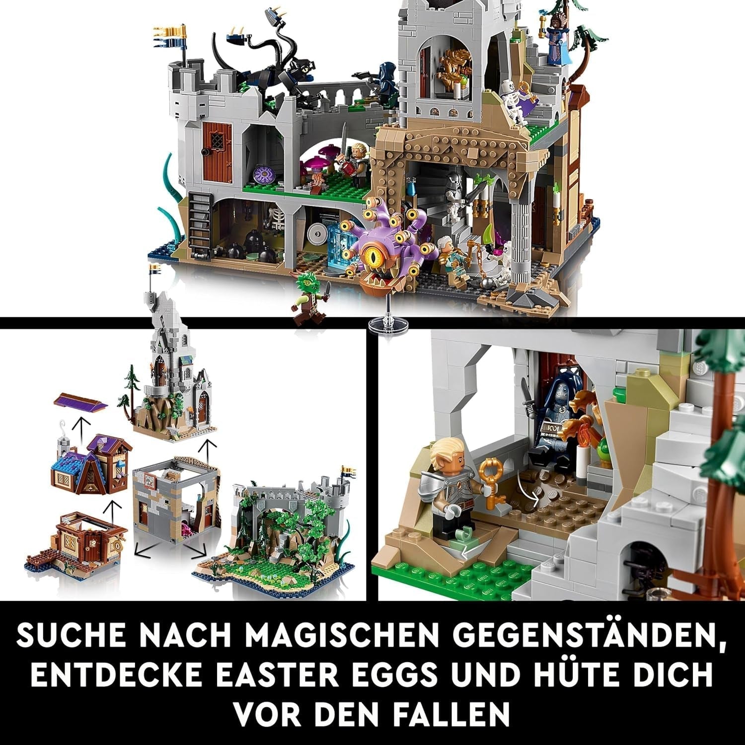 LEGO Ideas Dungeons & Dragons: La Saga del Drago Rosso, Set da costruzione per adulti, Idee regalo Dungeons and Dragons per i fan, Set da costruzione Fantasy, Attività creativa 21348 Set da costruzione Besuche den LEGO-Store