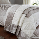 Catherine Lansfield Velluto a taglio reticolare, Naturale, copriletto - 220X230Cm Letti e coperte Catherine Lansfield Copriletto 220X230Cm
