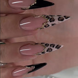 Moonglow Unghie Lunghe Stiletto Bianco Latte Rosa Sfumato Glitter Unghie Finte Fresche Con Colla Unghie Artificiali Glitter Rosa Ombre