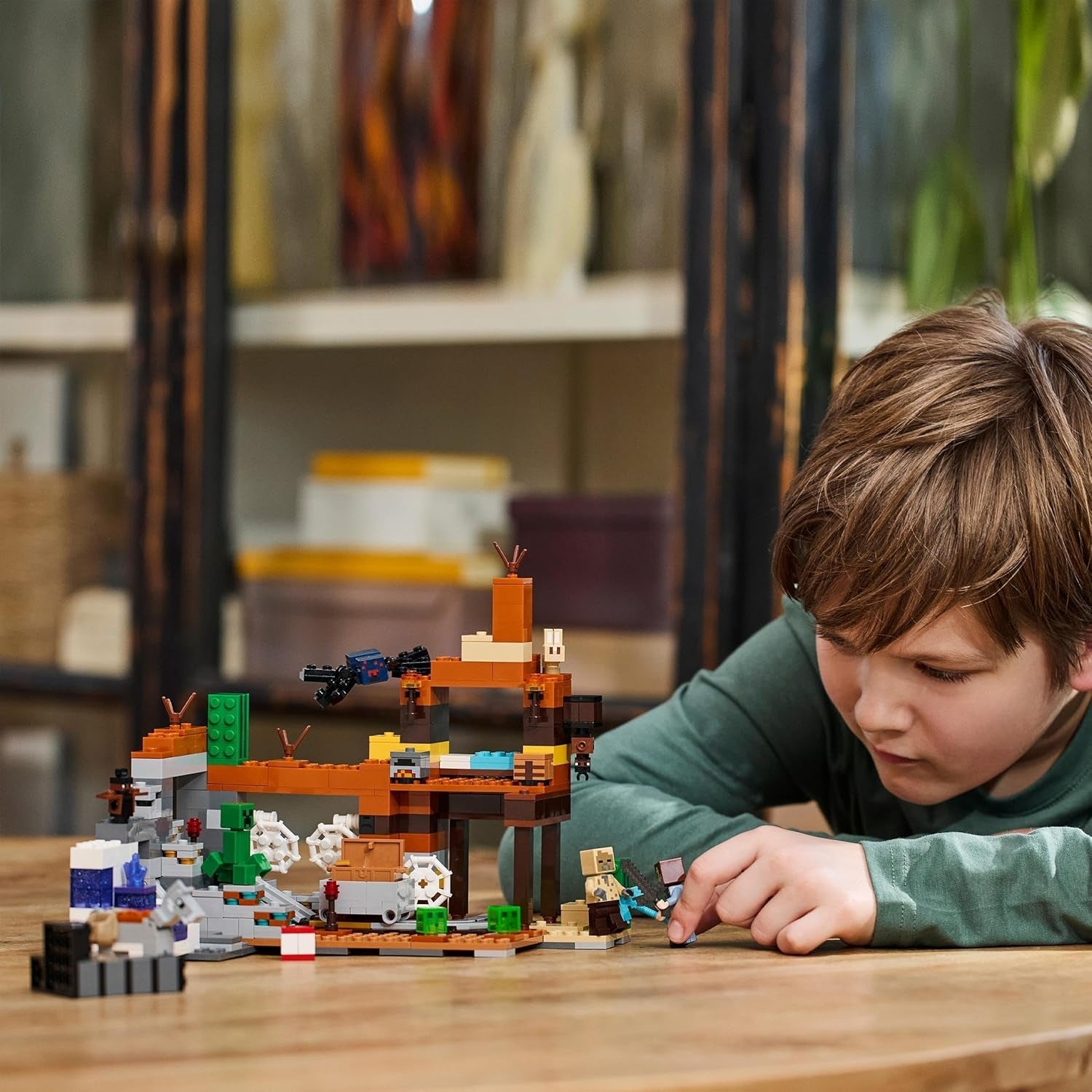 LEGO Minecraft Badlands Mine Videogioco Set di giocattoli minerari per ragazzi e ragazze dagli 8 anni in su Divertimento in mattoncini da costruzione Set avventura Regalo di compleanno 21263 Set da costruzione Besuche den LEGO-Store