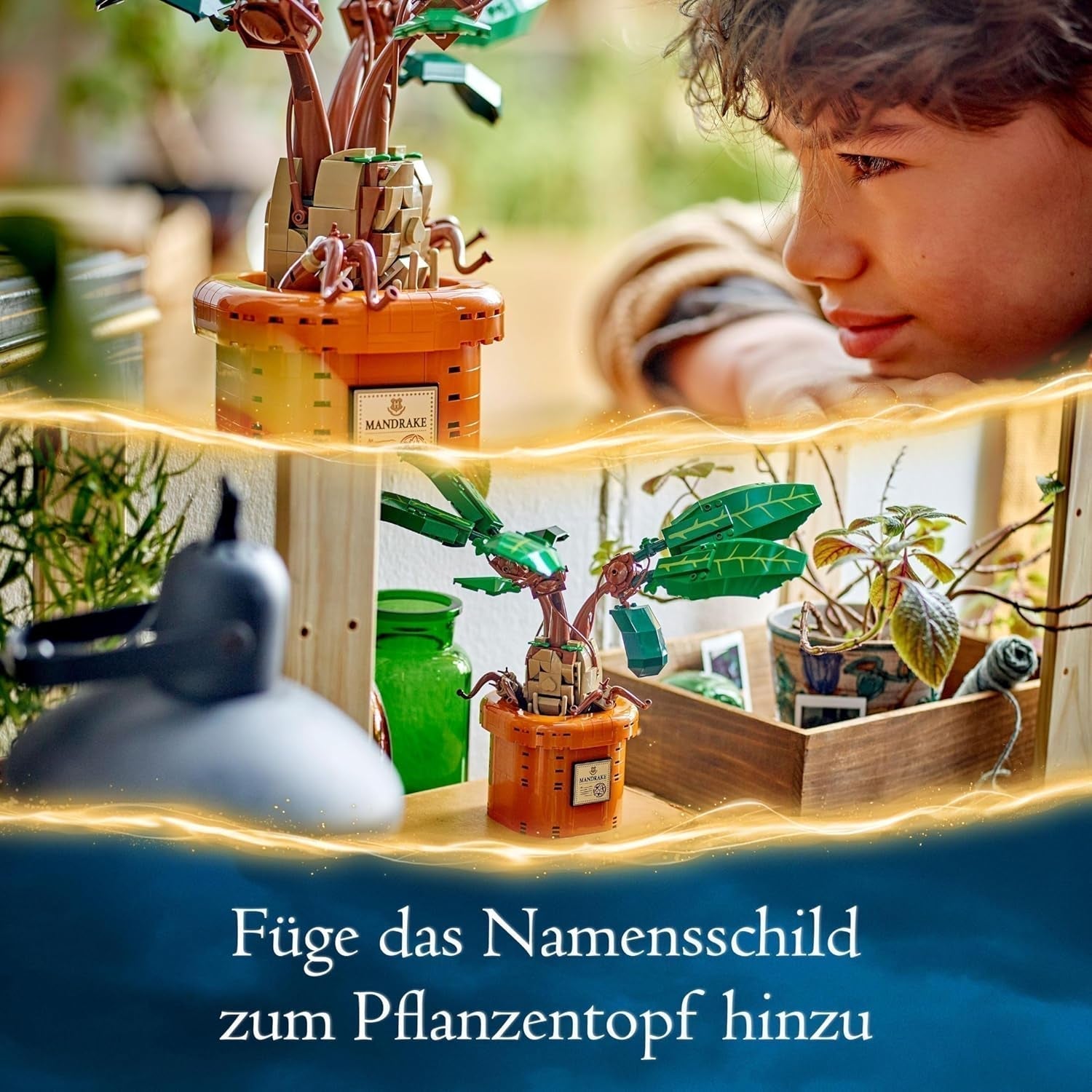 LEGO Harry Potter Pianta da pozione magica: Mandragora, giocattolo con pianta in vaso, regalo magico per ragazze, ragazzi e tutti i fan, fantasioso set da gioco per bambini, decorazione per la casa 76433 Set da costruzione Besuche den LEGO-Store