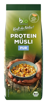 Muesli proteico puro Biozentrale - 375g - Biologico con miele - Come cereale per la colazione o come spuntino