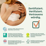 Pannolini per bambini Naty BioEmbrace, taglia 3 (4–9 kg) | Materiali 100% vegetali, delicati sulla pelle | Morbidezza traspirante, dermatologicamente testato, ottimo assorbimento | 100 pezzi.