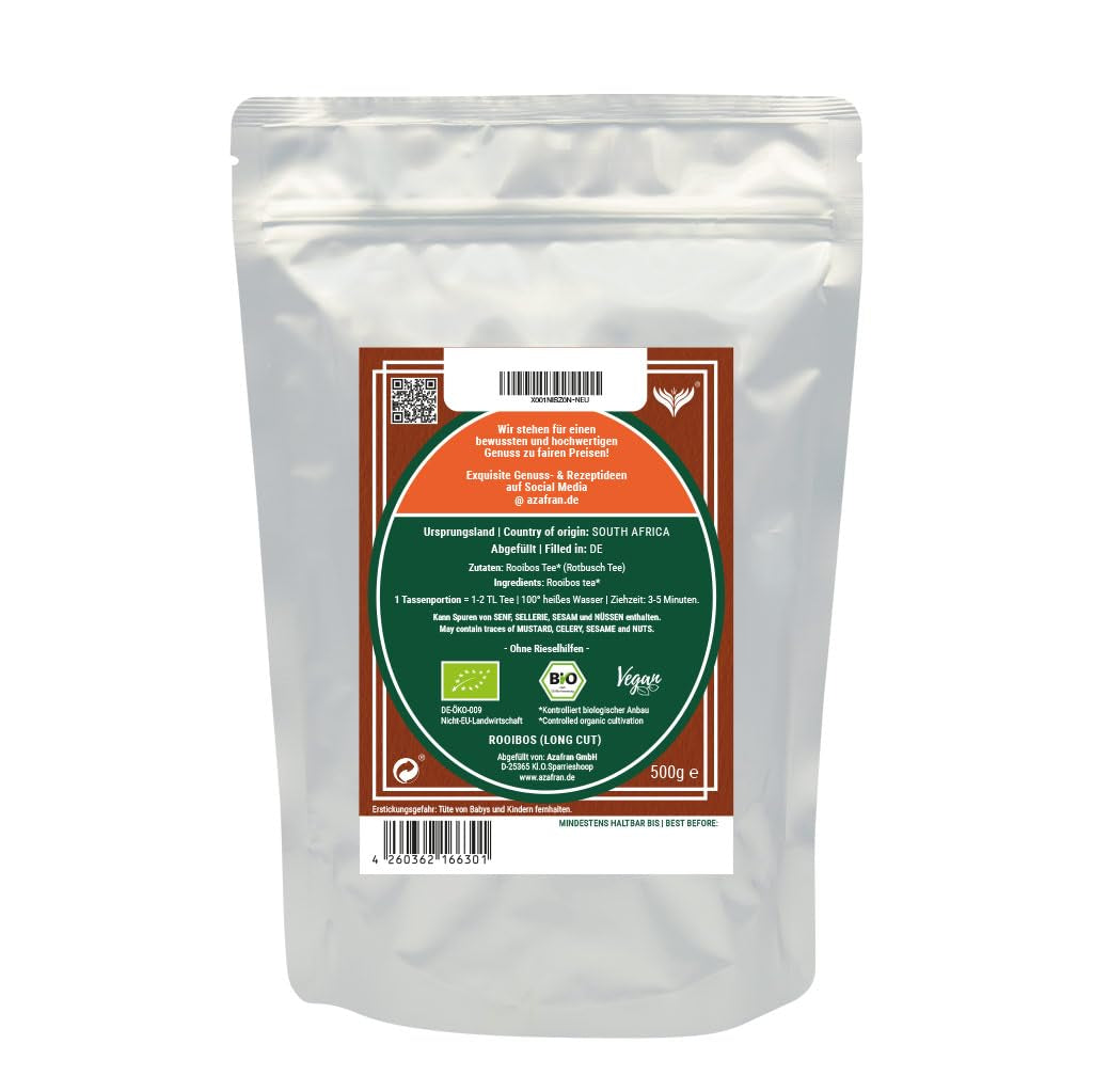 Azafran BIO Rooibos tè sfuso - Tè rooibos naturale 500 g