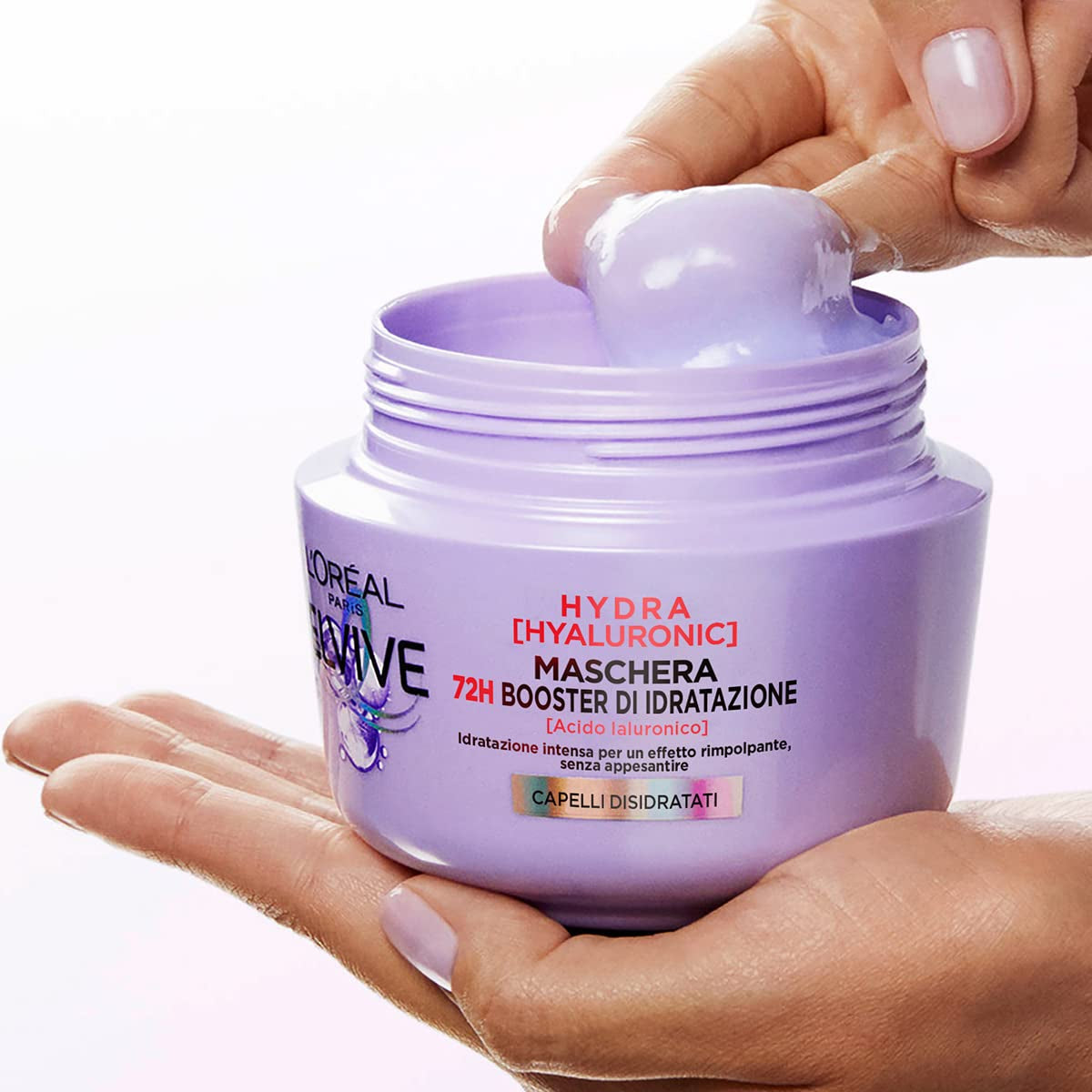 L'Oréal Paris Elvive Hydra Hyaluronic Maschera 72H Booster di Idratazione 300 ml Maschera per capelli Naty Shop