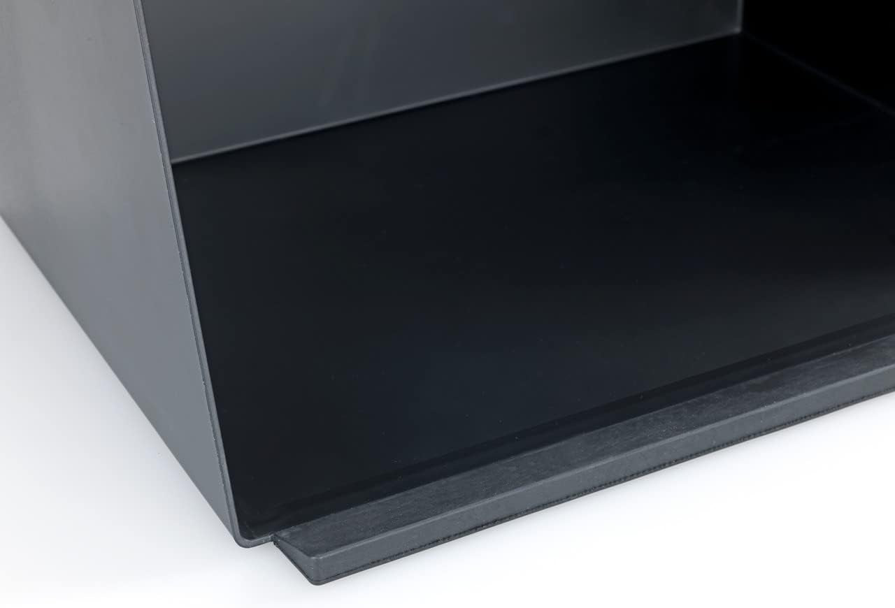 WENKO Kubo Cestino per il Pane con Tagliere in Bambù, Contenitore Versatile per il Pane con Coperchio e Tagliere in bambù Integrato, Contenitore per Alimenti, Resistente per il Pane, 35 x 20,5 x 26 cm, Nero/Naturale Naty Shop