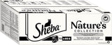 SHEBA Nature's Collection in Salsa - Cibo umido per gatti di alta qualità, varietà fine (MSC) in bustine porzionate - 72 x 85 g