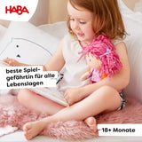 Bambola HABA Lily Lou - Bambola di stoffa morbida da 18 mesi - 30 cm con vestiti e capelli - Compagna di giochi ideale per i bambini piccoli - 1302842001