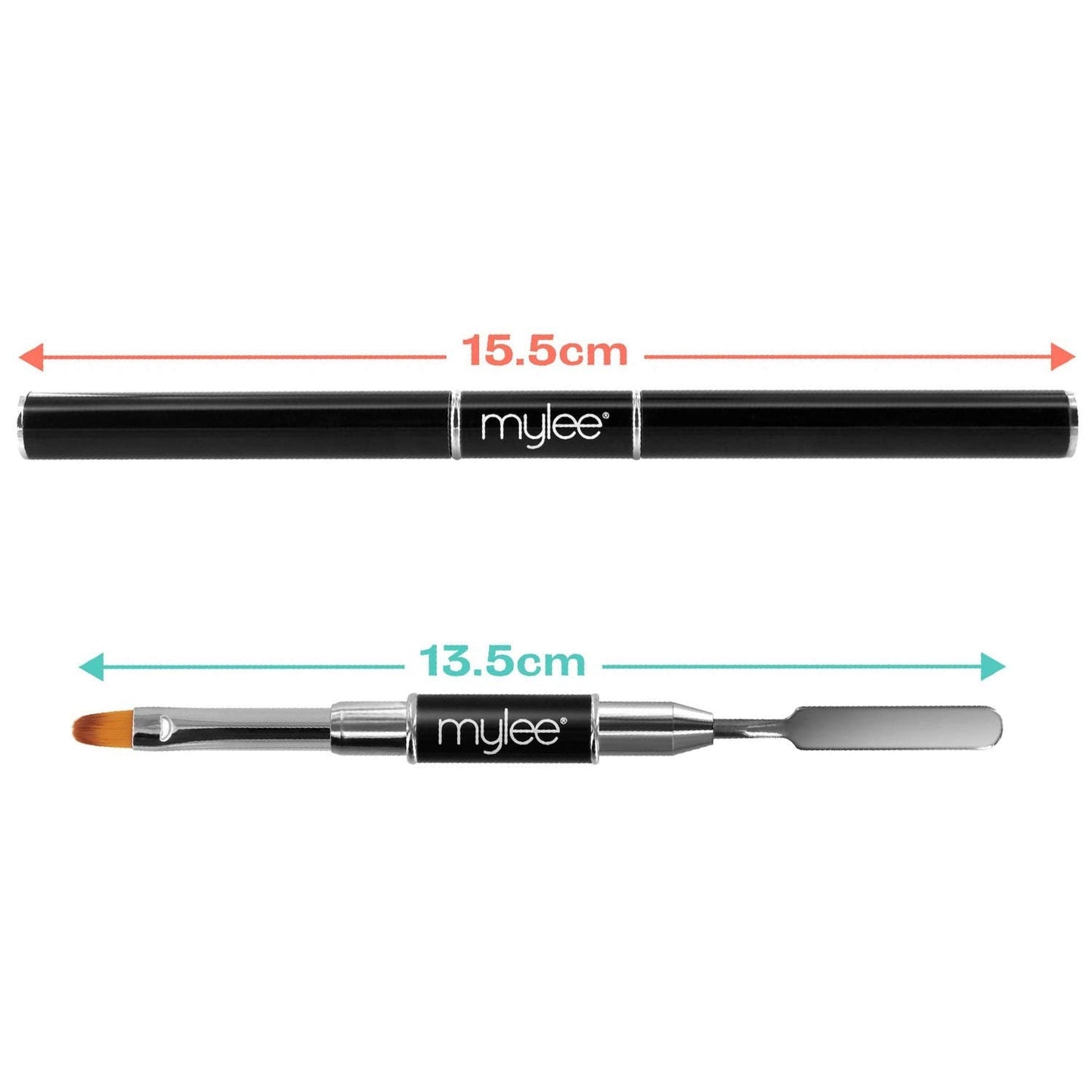 Mylee Magic Extender Gel Tool Mit Zwei Enden – 2 in 1 Pinsel & Spachtel per UV/ LED Nagelkunst, Nagelspitzen & For Extensions