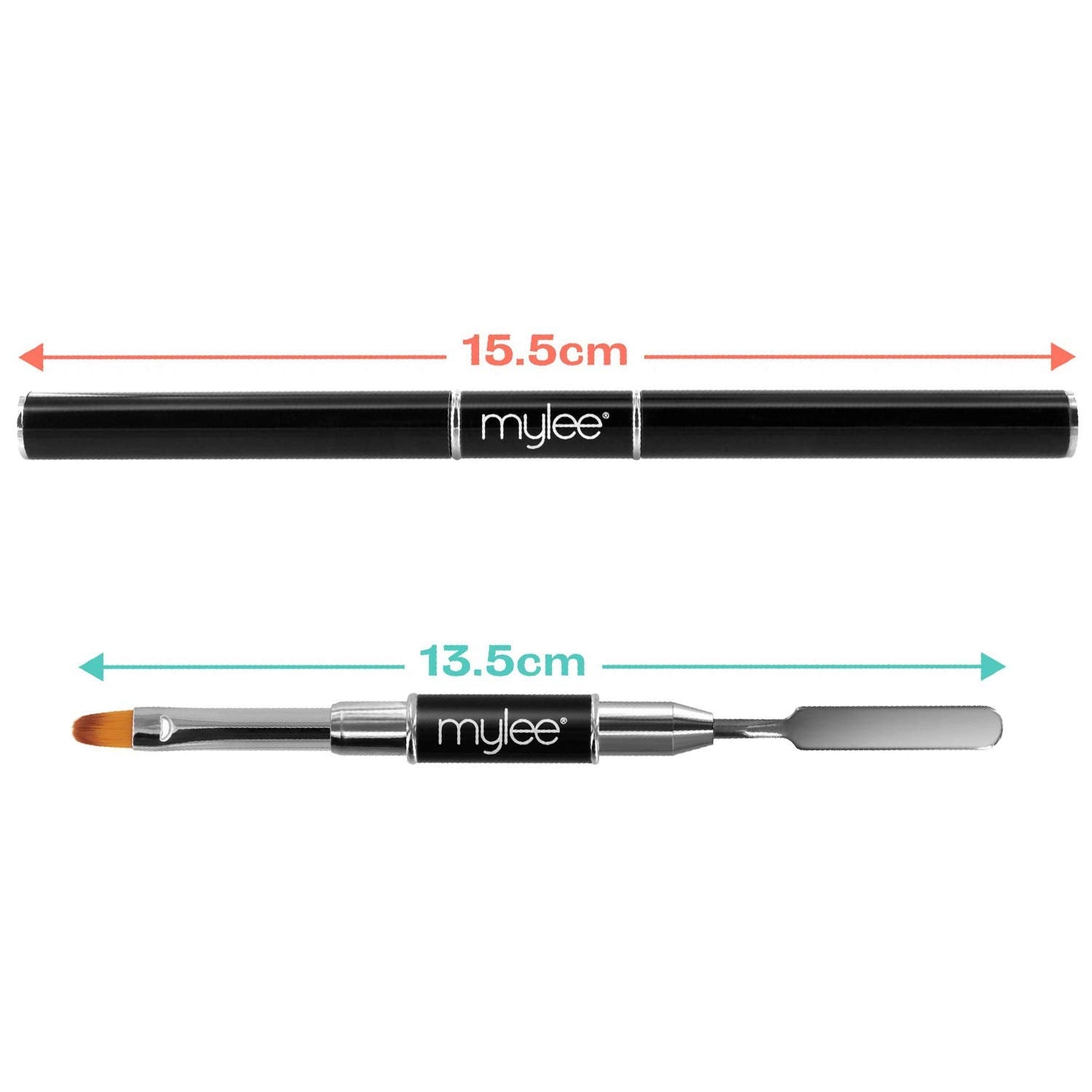 Mylee Magic Extender Gel Tool Mit Zwei Enden – 2 in 1 Pinsel & Spachtel per UV/ LED Nagelkunst, Nagelspitzen & For Extensions