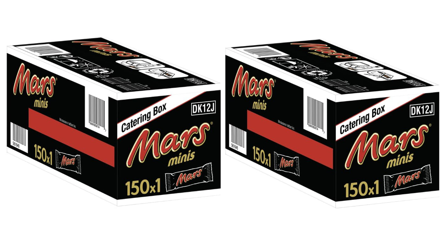 Barrette di cioccolato Mars Minis | Confezione sfusa di cioccolato | Caramello | 150 x 18 g