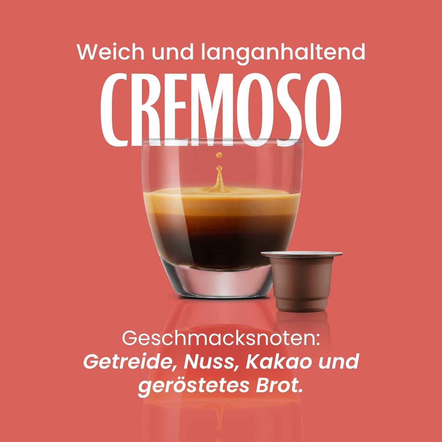 Caffè Vergnano 1882 - Èspresso Kaffeekapseln compostabili, compatibili con Nespresso, Cremoso - Packung Enthält 100 Kapseln
