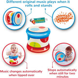 Tamburo per bambini Hape | Giocattolo musicale rotolante per i più piccoli per imparare il ritmo e i diversi suoni, funzionamento a batteria, a partire da 6 mesi Baby Toys Naty Shop