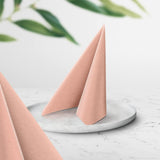PAW - Tovaglioli Airlaid (40 X 40 Cm) I 50 pezzi I Unicolor I Simil tessuto I Elegante decorazione per la tavola I Horeca I Per occasioni importanti come matrimoni, feste, Natale I Unicolor: Rosa