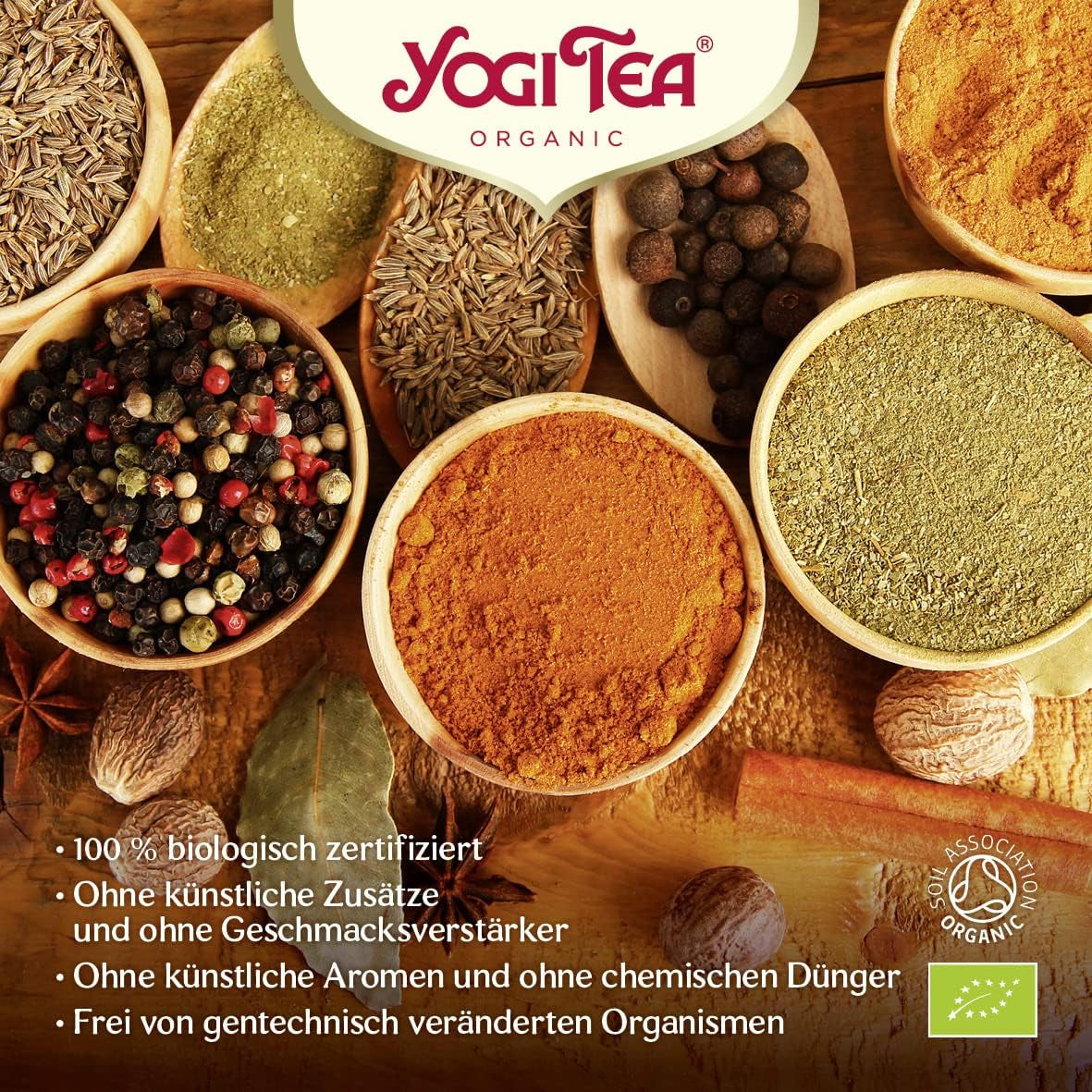 Tè Yogi - Tè verde Matcha con limone, tè verde ayurvedico alle erbe biologico, miscela di tè verde, matcha, citronella e lime, confezione da 6 tè Yogi, 6x17 bustine di tè (102 bustine di tè in totale)