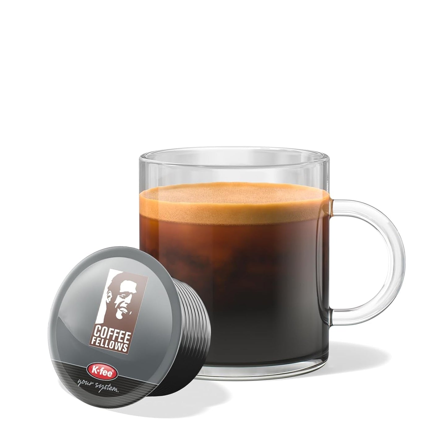 Capsule Coffee Fellows Blend Espresso, compatibili con K-fee, EXPRESSI & Tchibo Cafissimo*, schokoladig-fruchtige Aroman, 120 Kaffeekapseln