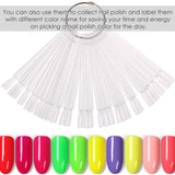 150 Pezzi Nail Art Tips Anello Stick, Trasparente Farbe Karte Platten Nagelleck Display Anello Stick, Nagel Salon Übungen Display Nail Tips
