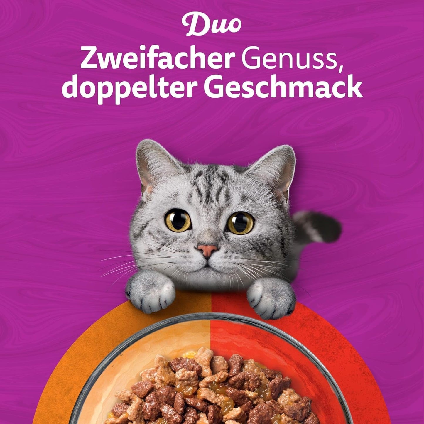 WHISKAS Duo Bustine per Alimenti Umidi, Confezione Multipla, Combinazione Classica in Gelatina, 12 x 85g