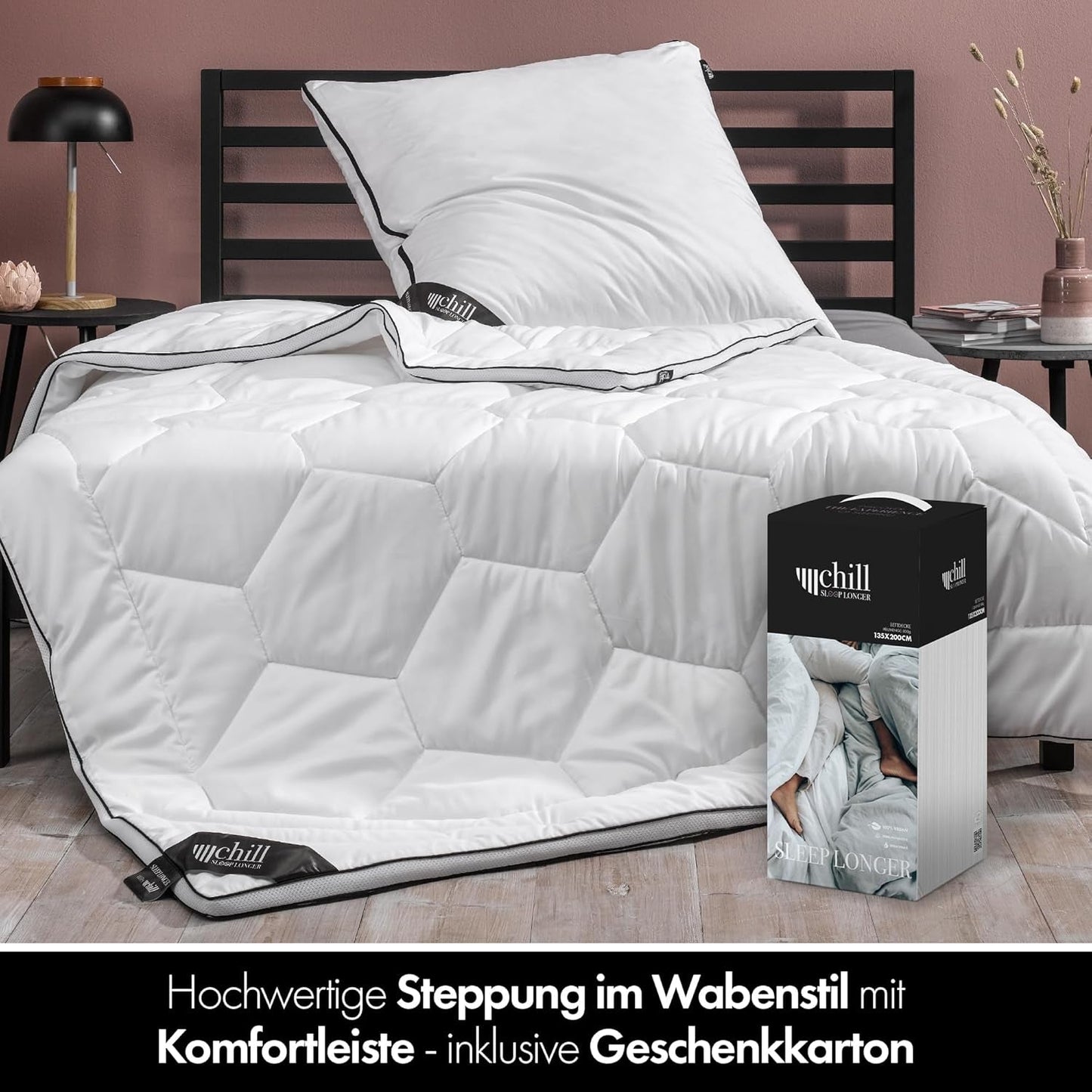 Trapunta 4 Stagioni 135X200- Trapunta 2 in 1 Tutte le Stagioni 135X200 - Trapunta Traspirante, Lavabile e Vegana - Trapunta Duo con Fascia Comfort per Dormire - Imbottitura 500G e 700G Trapunte e Trapunte Naty Shop
