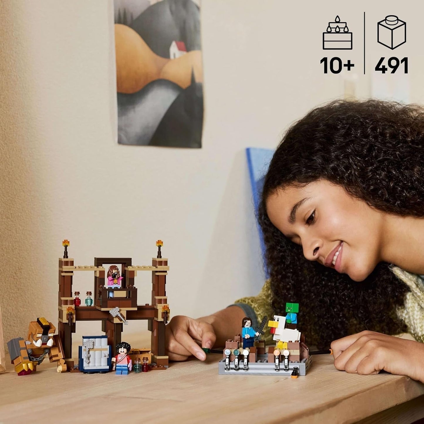 LEGO Minecraft Maniero nella foresta con ring da boxe - Set da gioco con zombi e Oberborst - Giocattolo da costruzione interattivo con attrezzatura e binari - Regalo per ragazzi e ragazze 10+ - 21272 Set da costruzione Besuche den LEGO-Store