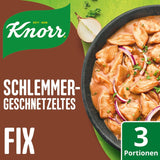 Knorr Fix Würzmischung Schlemmer-Geschnetzeltes für ein leckeres Fleischgericht ohne geschmacksverstärkende Zusatzstoffe 43 g 1 pezzo
