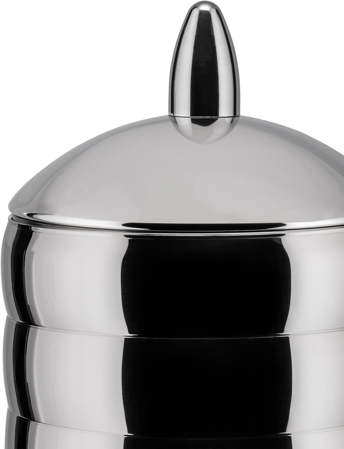 Alessi Kalistò 2 CB02 - Barattolo da cucina in acciaio inox 18/10 con pomello in alluminio, 114 cl, argento Contenitori per alimenti Naty Shop