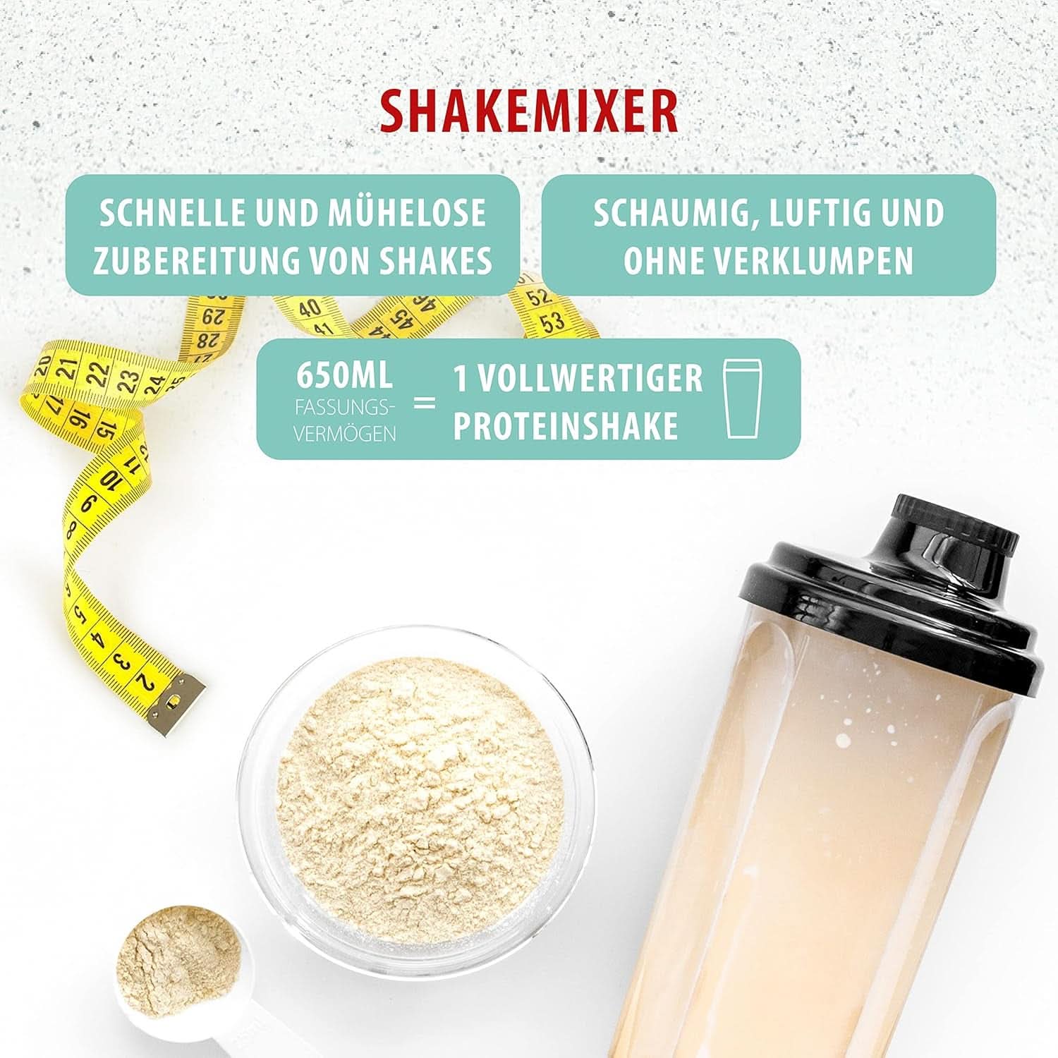 Clatronic® Barmixer U. Milchaufschäumer | Macchina per frullati | Contenitore in acciaio inox da 650 ml | Praktischer Becherhalter | Miscelatore | 2 Geschwindigkeitsstufen | Motore Kraftvoller da 65 Watt | Chromdesgin | BM 3472 Cucina Naty Shop