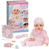 BABY Born Annabell 43 cm - Bambola morbida con 7 funzioni elettroniche e suoni - Adatta a bambini dai 3 anni in su - La bambola include accessori - Richiede batterie