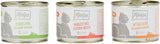 MjAMjAM - Cibo umido premium per gatti - Confezione mista I - Confezione da 6 pollo, manzo, cuori (6 x 200 g), senza cereali con carne extra