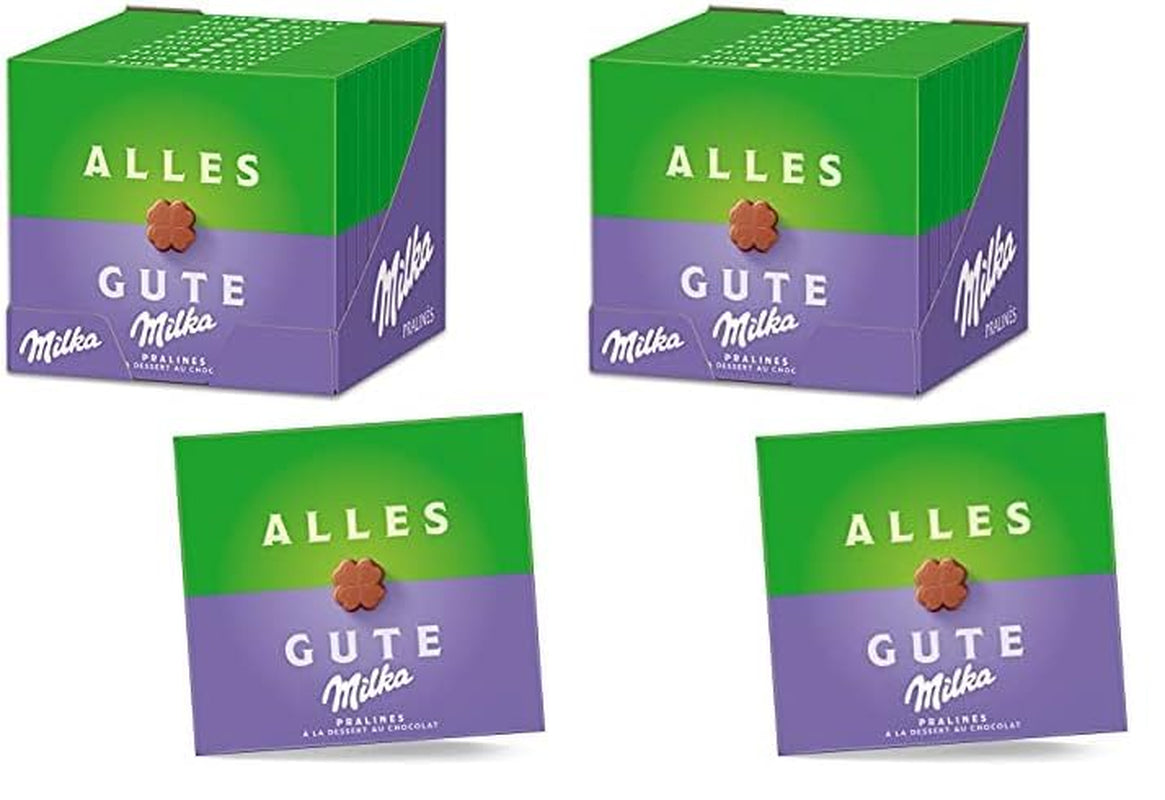 Milka All the Best Pralines 10 x 110g, Praline di finissimo cioccolato al latte alpino con ripieno di crema al cacao (confezione da 2)